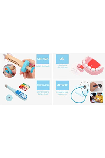 Altıntaş Oyuncak Ahşap Doktor Seti