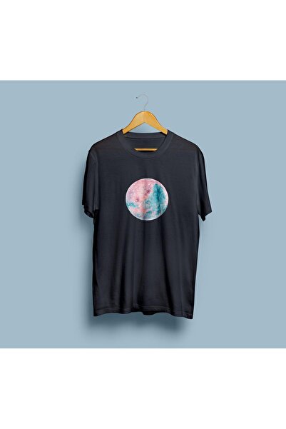 Generic Brand Unisex Oversize kroj Planet Dizajn T-shirt