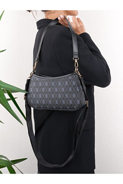 Madame Farme Monogram Baguette and Crossbody Bag Brown