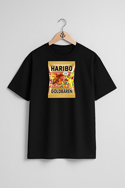 Bahriyeli Collection Oversize Haribo Candy Chest Design Unisex T-Shirt