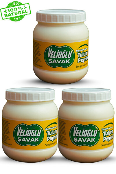 v.ş VelioğluŞavak Şavak Tulum Peyniri 950gr X 3 Adet (Yayla Sütünden, Tam Yağ...