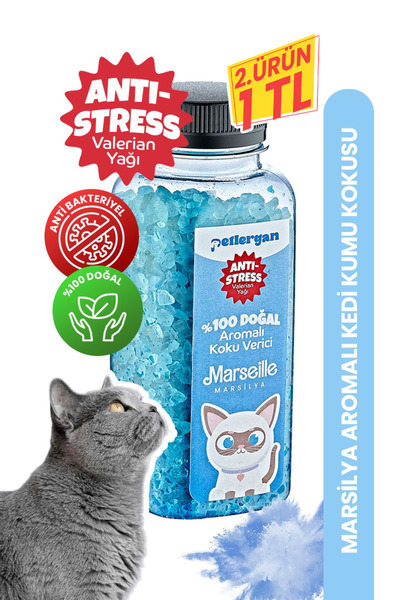 Petlergan Kedi Kumu Koku Giderici %100 Doğal Aromalı Marsilya Sabunu-Valerian...