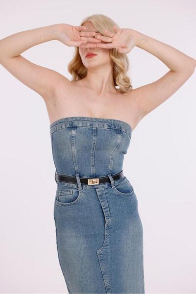 EMR Official SİYAH/Ayarlanabilir Tokalı Kadın Kemer, Kemer,Pantolon Kemeri,Ce...