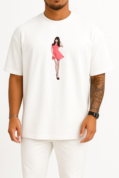 Bahriyeli Collection supradimensionat Yura Coreea de Sud Kcon Girl's Day K-Pop Design pentru piept unisex tricou