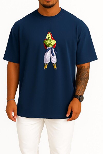 Bahriyeli Collection oversized Μπλουζάκι Unisex με σχέδιο στήθους Bojack Goku...