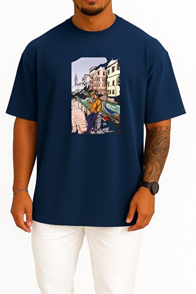 Bahriyeli Collection supradimensionat Ilustrație de artă de desen din Veneția...