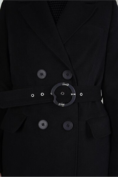 Alvina ΠΑΛΤΟ ΜΕ ΖΩΝΗ ΚΑΙ ΔΙΠΛΟ ΛΑΜΠΡΟ ΚΟΛΑΡΟ 90448