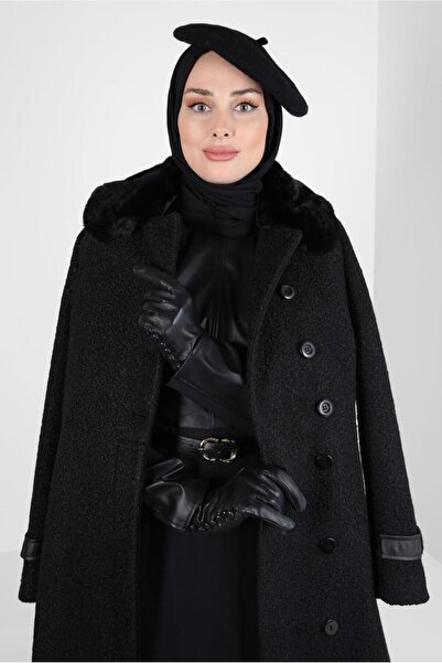 Alvina YAKA DETAYLI KUŞAKLI KABAN 90446