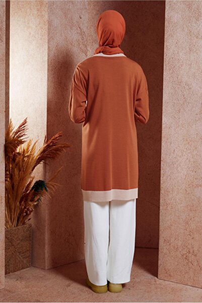 Alvina Two Color Knitwear Tunic 44901