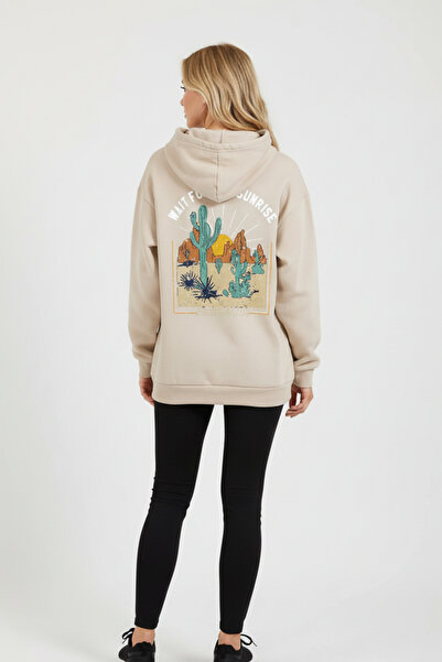UNCİA OUTDOORS Φούτερ Unisex με στάμπα Arizona και κουκούλα, σε μεγάλο μέγεθος