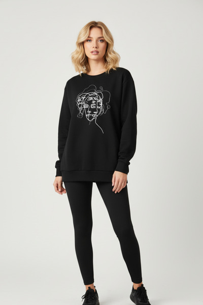 UNCİA OUTDOORS Unisex Oversize Εκτυπωμένο