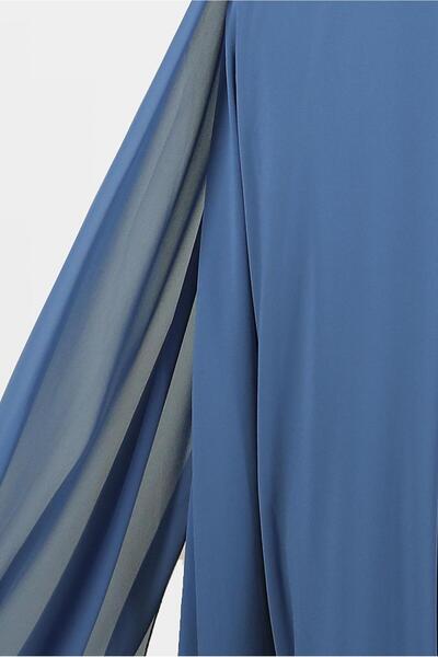 Alvina Taş Detaylı Şifon Abiye Elbise 50216