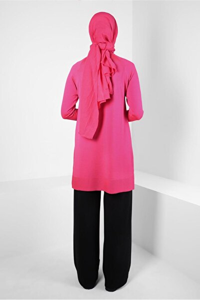 Alvina 44055 Model Turtleneck Knitwear Tunic