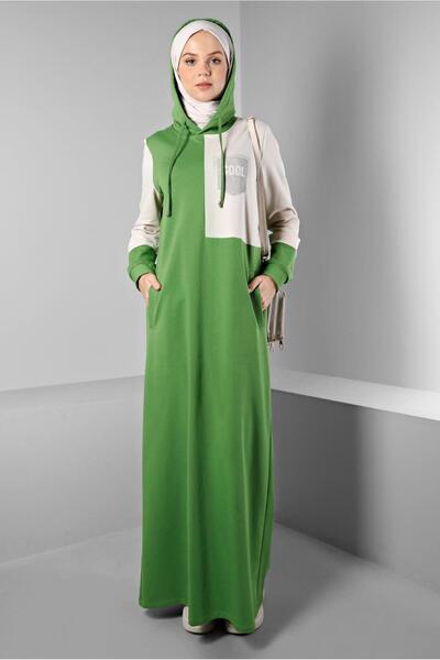 Alvina Φόρεμα με κουκούλα Stone Printed Tracksuit - 43411