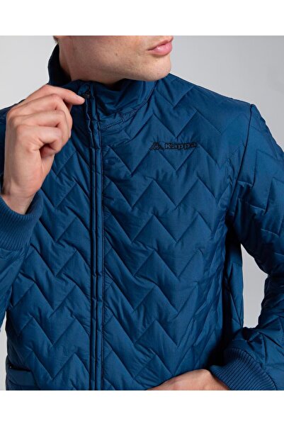 Kappa Ανδρικό παλτό με λογότυπο 365 Syman σκούρο μπλε κανονική εφαρμογή