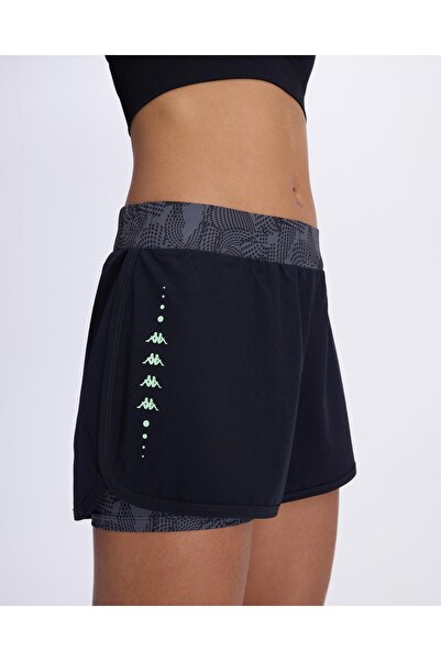 Kappa Feva Tur Kadın Siyah Skin Fit Şort