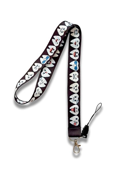 PABALAS Suport pentru insignă cu model dentar - curea pentru gât, curea pentr...