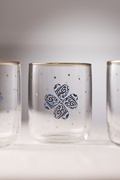 Rakle Lucky Charm 4'lü Kahve Yanı Bardağı Seti 280 cc