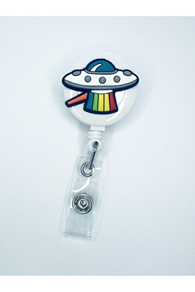 odaburada Suport pentru card de identitate Yoyo cu figură navetă spațială