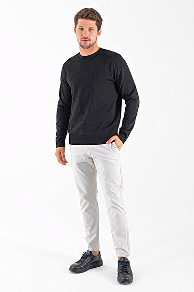 JB John Borners Men's 100% Cotton Regular Fit Chino Trousers Stone - 4200