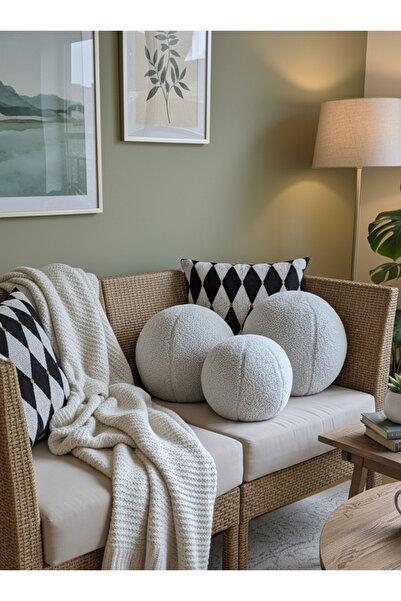 oneplise Pernă de 3 inchi / Pernă 2 mare gri / 1 mică gri (42 cm / 25 cm)