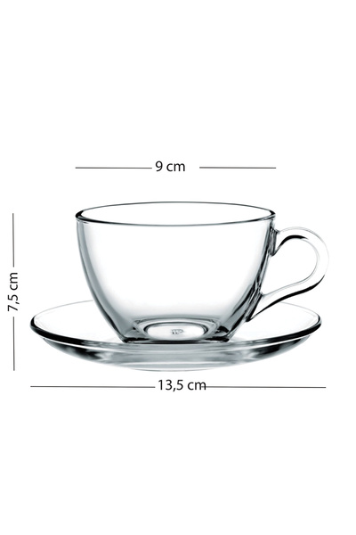 Genel Markalar Pembe 2'li Çay Fincanı Seti, 240 cc, şık ve kullanışlı tasarım