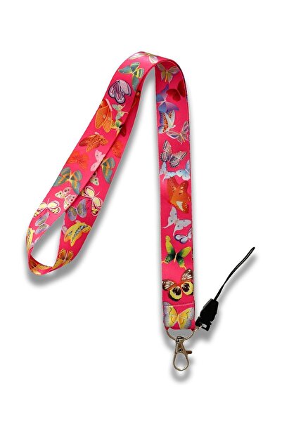 PABALAS حامل شارة الهوية بنمط الفراشة - حامل الهاتف