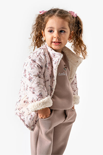 Jikko Baby Flower Patterned 3-Piece Baby Set 8170