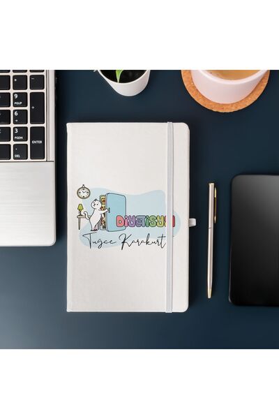 Hediyesepeti Dietitian Gift with Name Written on It Fun Notebook – 13 X 21 cm |   100 Sheets