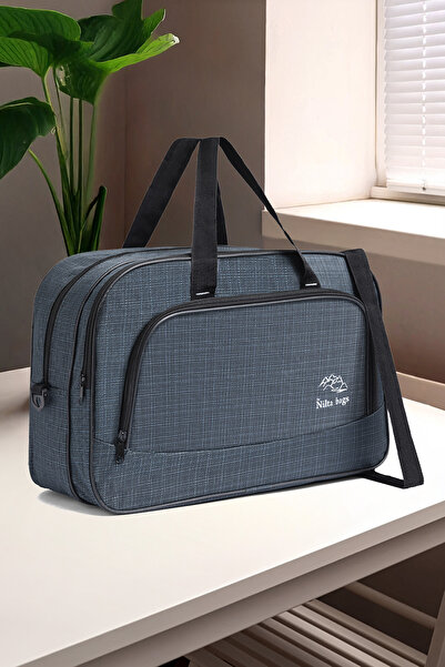 Fiyaka Nil-01 Unısex Havlu Kumaş Hostes Valiz Seyahat Tatil Spor Hastane Çok Gözlü El Ve Omuz Çantası Kabin