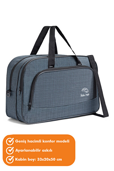 Fiyaka Nil-01 Unısex Havlu Kumaş Hostes Valiz Seyahat Tatil Spor Hastane Çok Gözlü El Ve Omuz Çantası Kabin