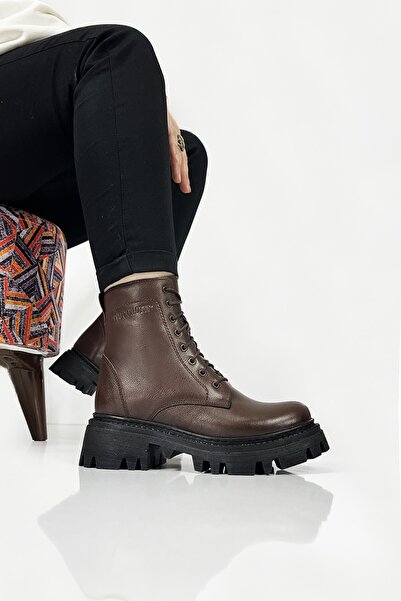 Diego Carlotti Hakiki Deri Kadın Günlük Postal Bot DC9618