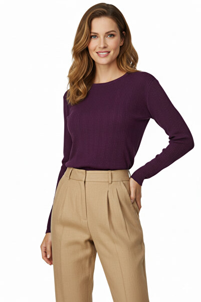 Oppland Bluză Badi de iarnă pentru femei Seersucker Fabric cu model propriu L...