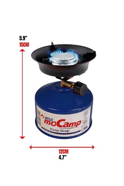 İksa Mini Kamp Ocak Gazlı Kamp Ocağı Pratik Piknik Tüpü Çakmak Gazı Hediye