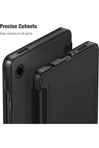 m.tk moveteck Samsung Galaxy Tab A9 8.7 inç Tablet Kılıfı Akıllı Smart Uyku Modlu Katlanabilir Sm-X110 (UYUMLU)