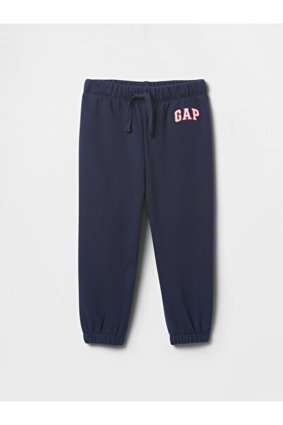 GAP Kız Bebek Lacivert Logo Pull-On Jogger Eşofman Altı