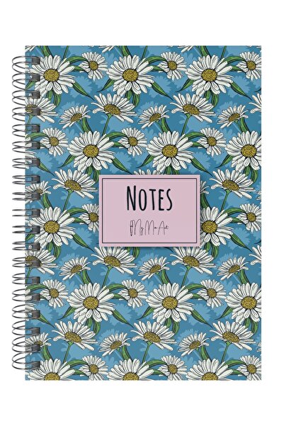 My Mia Art دفتر ملاحظات حلزوني بغلاف صلب كبير من ديزي، مقاس 17×24 سم