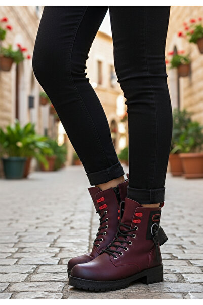 Twingo 7225 Bordo Zümrüt Kadın Bot