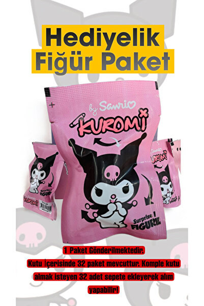 HEDİYEVİM Kuromi Hediyelik Figür Paket Kuromi Hediyelik Paket 1 ADET