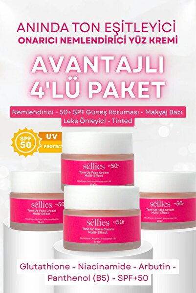 Séllies 4'lü Shiny Primer+ Ultra Parlak Makyaj Bazı | Cilt Tonu Eşitleyici | ...