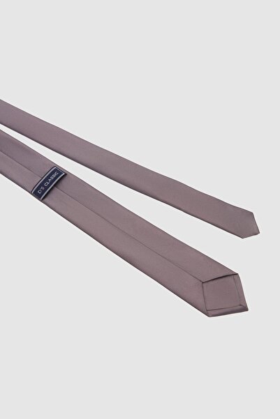D'S Damat Ds Damat Gray Plain 5.5 cm Tie