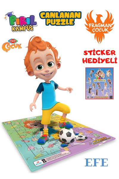 TRT ÇOCUK PIRIL Pırıl Canlanan Puzzle (AR) - Efe Futbol Oynuyor