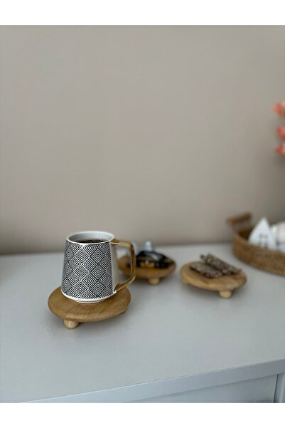 Şen Mobilya Bambu Yuvarlak Misket Ayaklı Yağdanlık, Bardak Altlığı ve Mini Sunumluk (1 Adet)