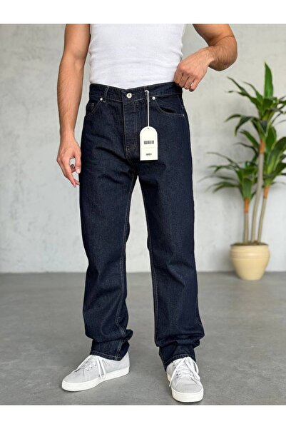 Baggy Boy Lacivert Jeans Kot Pantolon