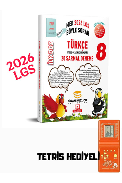 SİNAN KUZUCU YAYINLARI Ilk Doz 8.sınıf Türkçe 20 Li Sarmal Deneme