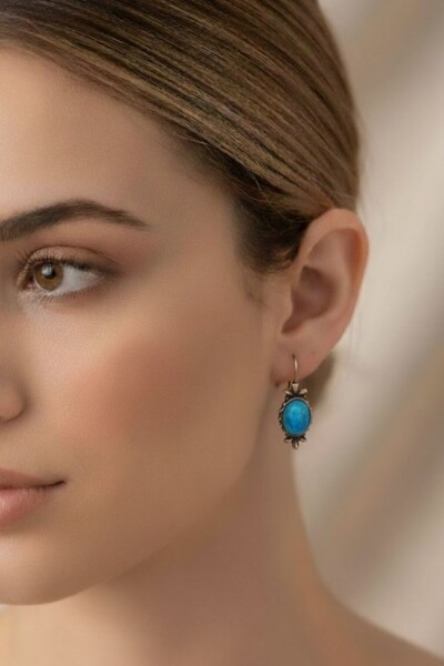 Süspüs Accessories Turquoise Jewelled Authentic Earrings