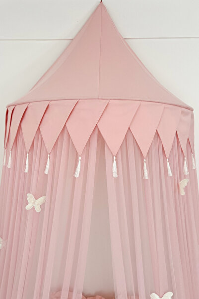 PAMUKA Tül Pembe Duvar Tentesi Plus Model