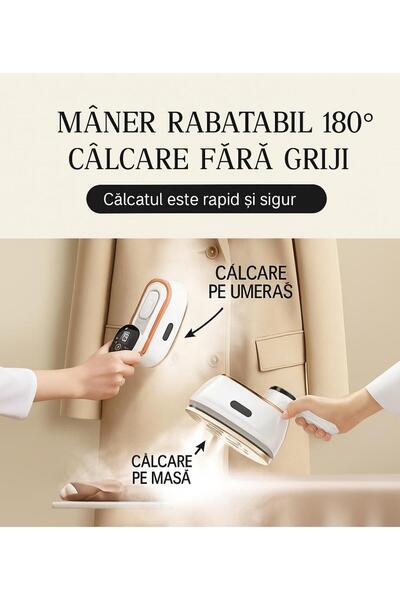 BytePulse Vertical and Horizontal Steam Iron BytePulse, Portable, Compact Design, Fast Heating