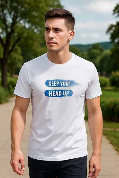 Maccali Ανδρικό κοντομάνικο λευκό μπλουζάκι με λαιμόκοψη