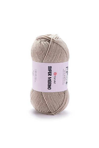 Yarnart Super Merino - Πλεκτό σχοινί χειροποίητης πλέξης ανοιχτό μπεζ-383